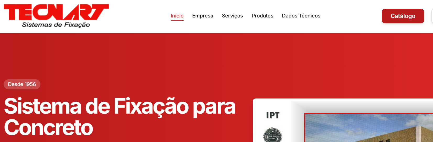 Tecnart corporate website preview